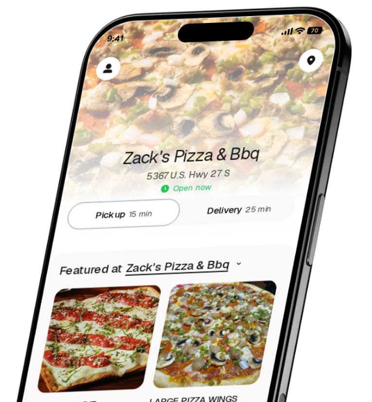 Zack's Pizza & Bbq app preview